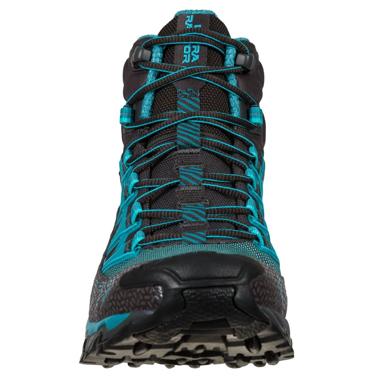 La Sportiva Ultra Raptor II Mid Wide GTX Womens Hiking Boot - Carbon/Topaz 4 La Sportiva Ultra Raptor II Mid Wide GTX Womens Hiking Boot - Carbon/Topaz - Image 2