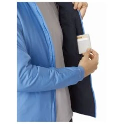 ArcTeryx Atom LT Womens Insulated Hooded Jacket - Revised -Mountaineering Equipment Store ArcTeryx Atom LT Womens Insulated Hooded Jacket 20 Person pocket 369778