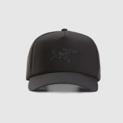ArcTeryx Bird Trucker Curved Hat -Mountaineering Equipment Store ArcTeryx Bird Trucker Cap Black 1