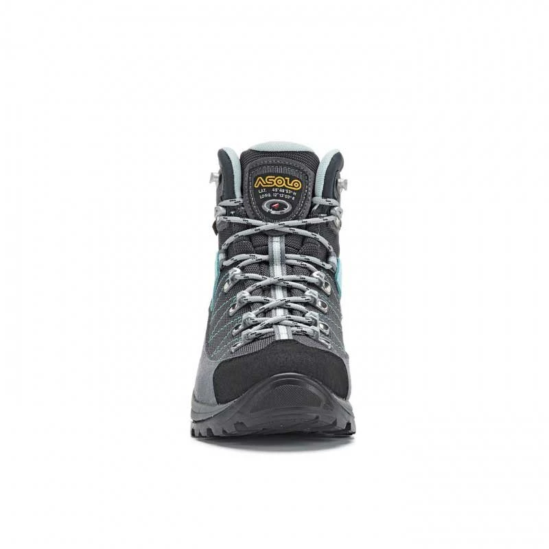 Asolo Finder GV Womens Hiking Boot - Grey/Gunmetal/Pool Side 4 Asolo Finder GV Womens Hiking Boot - Grey/Gunmetal/Pool Side - Image 2