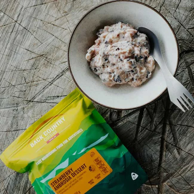 Back Country Freeze Dried Food - Strawberry Ambrosia 4 Back Country Freeze Dried Food - Strawberry Ambrosia - Image 2