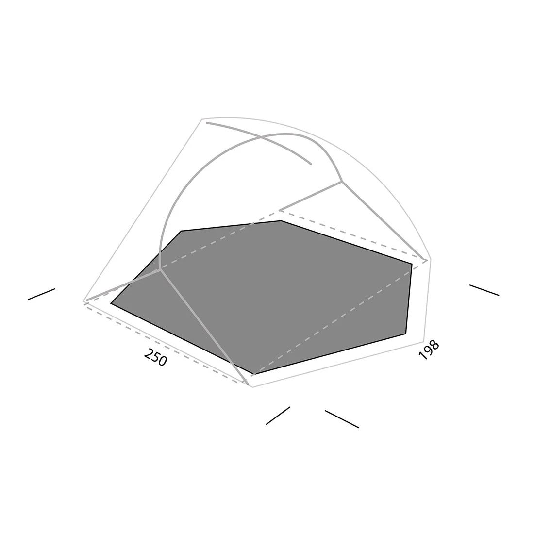 Exped Lyra III 3 Person Tent Footprint 4 Exped Lyra III 3 Person Tent Footprint - Image 2