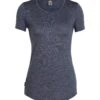 Icebreaker Sphere Short Sleeve Low Crewe Womens T-Shirt -Mountaineering Equipment Store FW19 ADVENTURE WOMEN SPHERE SS LOW CREWE 104680440 1 1