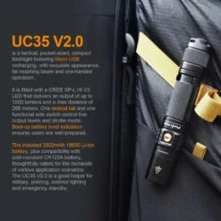 Fenix UC35 V2.0 Rechargeable LED Torch -Mountaineering Equipment Store Fenix UC35 V2.0 LED Torch 04