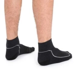 Icebreaker Hike+ Light Mini Mens Socks -Mountaineering Equipment Store Icebreaker Hike Light Mini Mens Socks Jet Heather 01