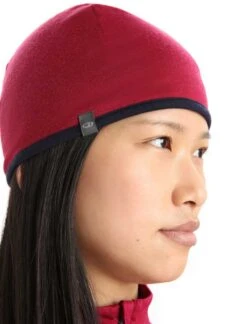 Icebreaker Pocket Hat Beanie -Mountaineering Equipment Store Icebreaker Pocket Hat Beanie Cherry Midnight Navy