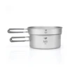 Keith 2 Piece Titanium Pot And Pan Cook Set - 180x81mm -Mountaineering Equipment Store Keith 2 Piece Titanium Pot and Pan Cook Set 180x81mm 624880