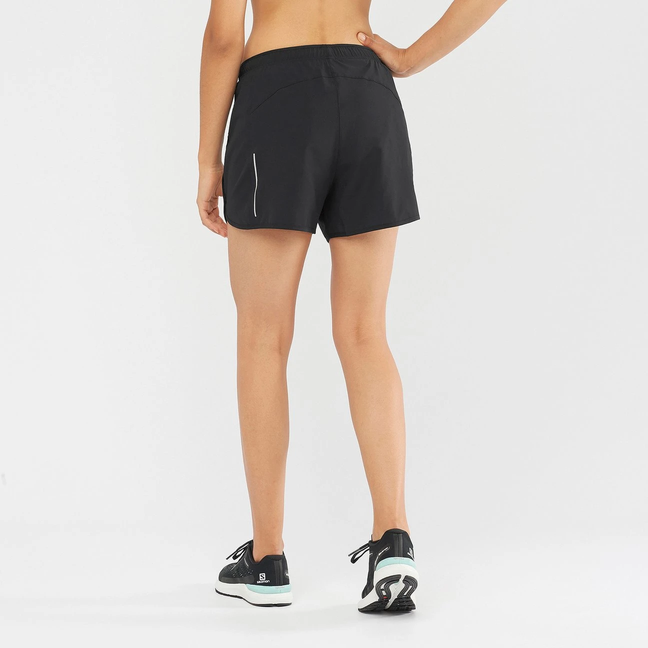 Salomon Agile Womens Running Shorts - Black 4 Salomon Agile Womens Running Shorts - Black - Image 2