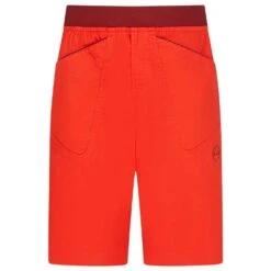 La Sportiva Flatanger Mens Shorts -Mountaineering Equipment Store La Sportiva Flatanger Mens Shorts Poppy Chilli