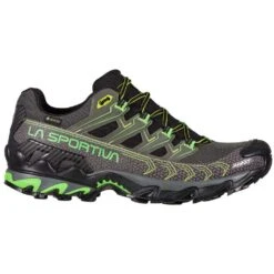 La Sportiva Ultra Raptor II GTX Mens Hiking Shoe - Metal/Flash Green -Mountaineering Equipment Store La Sportiva Ultra Raptor II GTX Mens Metal Flash Green 04