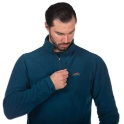 Mont Micro Bushshirt Mens Fleece Top -Mountaineering Equipment Store Mont Micro Bushshirt Fleece Blue 03