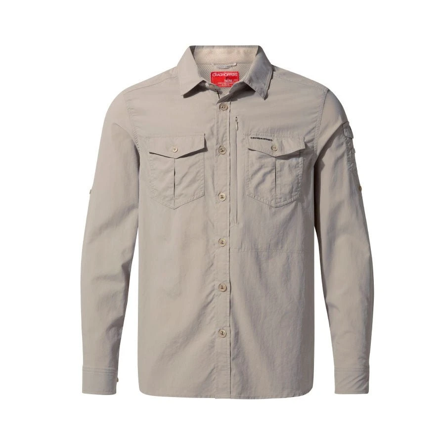 Craghoppers NosiLife Adventure II Mens Long Sleeve Shirt - Parchment 3 Craghoppers NosiLife Adventure II Mens Long Sleeve Shirt - Parchment