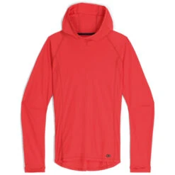 Outdoor Research Echo Womens Hooded Top -Mountaineering Equipment Store Outdoor Research womens Echo Hoodie Rhubarb 04