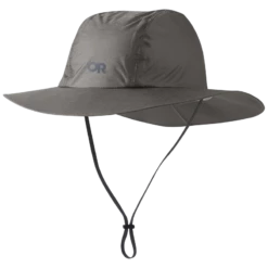 Outdoor Research Helium Rain Full Brim Hat -Mountaineering Equipment Store OutdoorResearch HeliumFUllBrimRainHat Pewter 01 655405 1