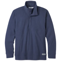 Outdoor Research Trail Mix Snap Pullover II Mens Top -Mountaineering Equipment Store OutdoorResearch TrailMixSnapPulloverII NavalBlue