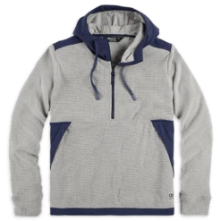 Outdoor Research Trail Mix Womens Hooded Pullover Top -Mountaineering Equipment Store OutdoorResearch TrailMixWomensHoodedPullover Ash NavalBlue 05 645663