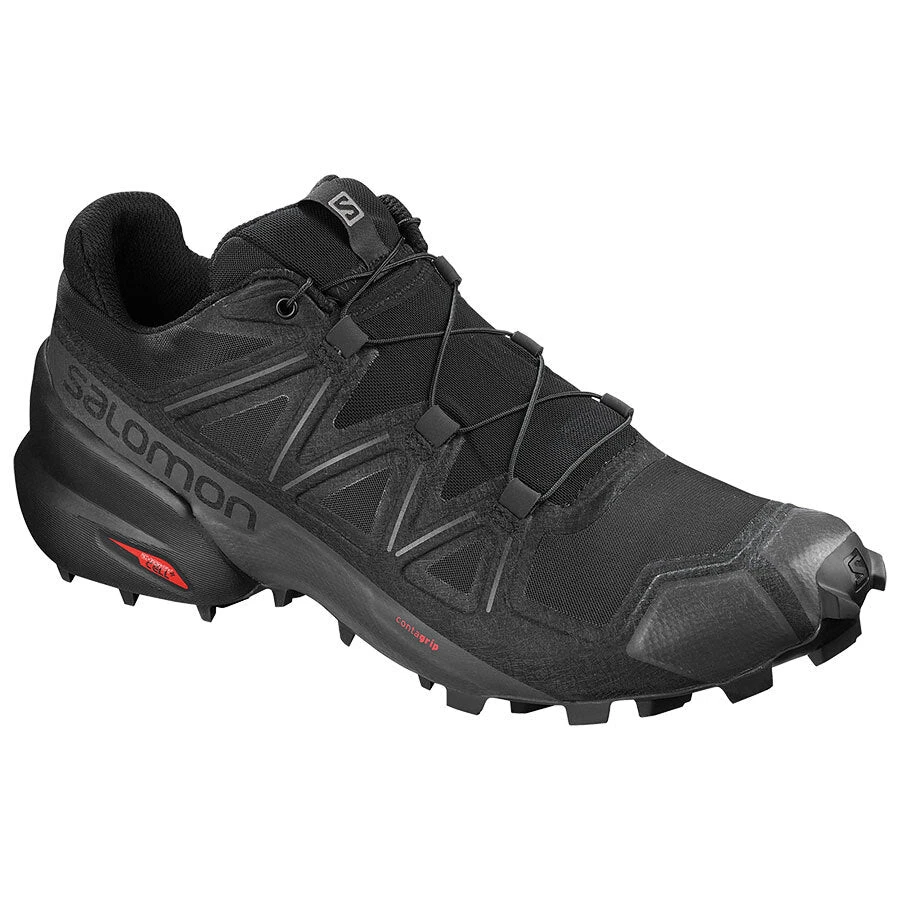 Salomon Speedcross 5 Mens Trail Running Shoe - Black/Black/Phantom 3 Salomon Speedcross 5 Mens Trail Running Shoe - Black/Black/Phantom