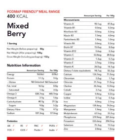 Radix Nutrition FODMAP Mixed Berry Whey Based - 400kcal 7 Radix Nutrition FODMAP Mixed Berry Whey Based - 400kcal -Mountaineering Equipment Store Radix Nutrition FODMAP Breakfast Mixed Berry WheyProtein 03