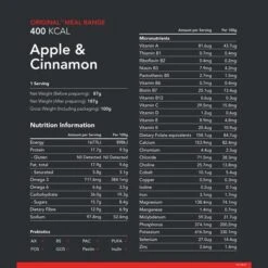 Radix Nutrition Original Apple & Cinnamon Whey Protein - 400kcal -Mountaineering Equipment Store Radix Nutrition Original Apple Cinnamon Whey Protein 02