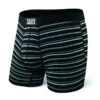SAXX Vibe Mens Boxer Brief - Black Coast Stripe -Mountaineering Equipment Store SAXX Vibe Mens Boxer Brief Black Coast Stripe