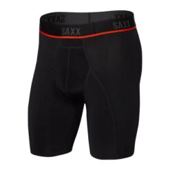 SAXX Kinetic HD Light-Compression Mesh Long Leg Brief 11 SAXX Kinetic HD Light-Compression Mesh Long Leg Brief -Mountaineering Equipment Store SAXX Kinetic HD Long Leg Black 01