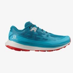 Salomon Ultra Glide Mens Trail Running Shoe - Crystal Teal/Barrier Reef/Goji Berry 9 Salomon Ultra Glide Mens Trail Running Shoe - Crystal Teal/Barrier Reef/Goji Berry -Mountaineering Equipment Store SalomonUltraGlideMensTrailRunningShoe 958020