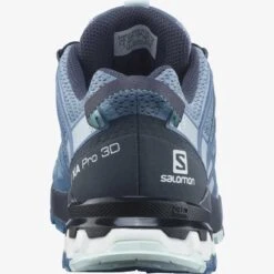 Salomon XA PRO 3D V8 Womens Trail Running Shoe - Ashley Blue/Ebony/Opal Blue -Mountaineering Equipment Store Salomon Womens XA PRO 3D v8 Blue Ebony Opal Blue 04