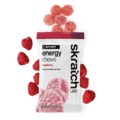 Skratch Labs Sport Energy Fruit Chews - Single -Mountaineering Equipment Store SkratchLabsChewsRaspberry 01