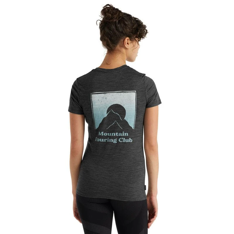 Icebreaker Tech Lite II Short Sleeve Womens T-Shirt - Mountain Touring Club 3 Icebreaker Tech Lite II Short Sleeve Womens T-Shirt - Mountain Touring Club