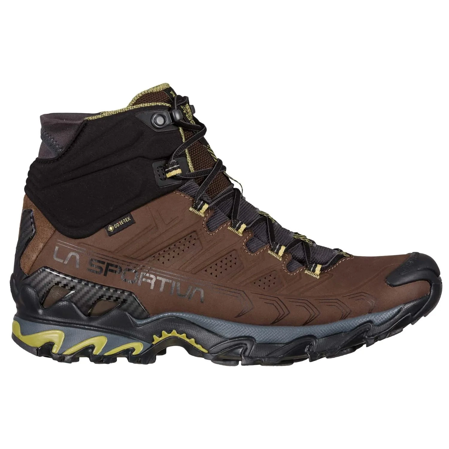 La Sportiva Ultra Raptor II Mid Leather Wide GTX Mens Hiking Boot - Chocolate/Cedar 4 La Sportiva Ultra Raptor II Mid Leather Wide GTX Mens Hiking Boot - Chocolate/Cedar - Image 2