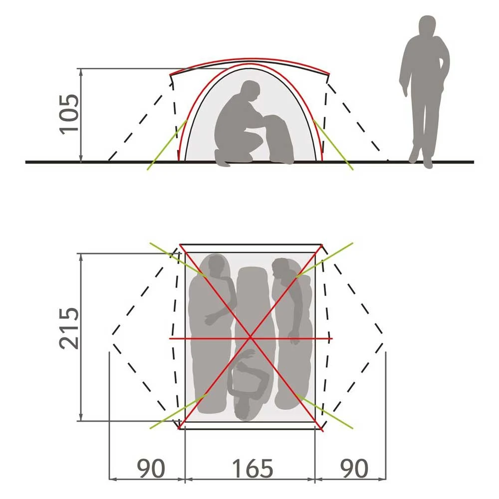Vaude Campo 3 Person Tent 7 Vaude Campo 3 Person Tent - Image 5