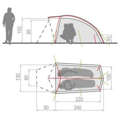 Vaude Hogan UL 2 Person Tent -Mountaineering Equipment Store Vaude Hogan UL 2P Tent Orange 02
