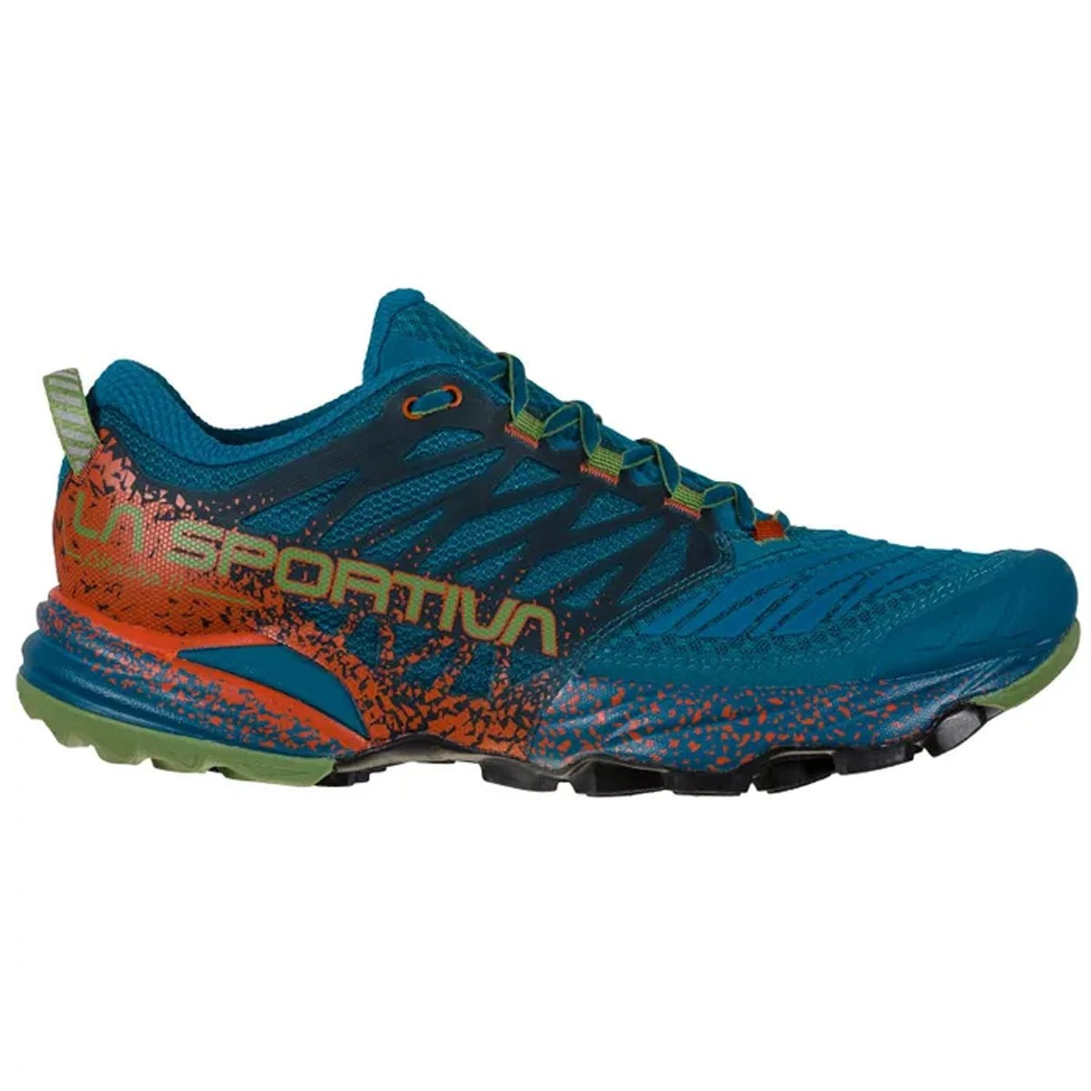 La Sportiva Akasha II Mens Trail Running Shoe - Space Blue/Kale 6 La Sportiva Akasha II Mens Trail Running Shoe - Space Blue/Kale - Image 4