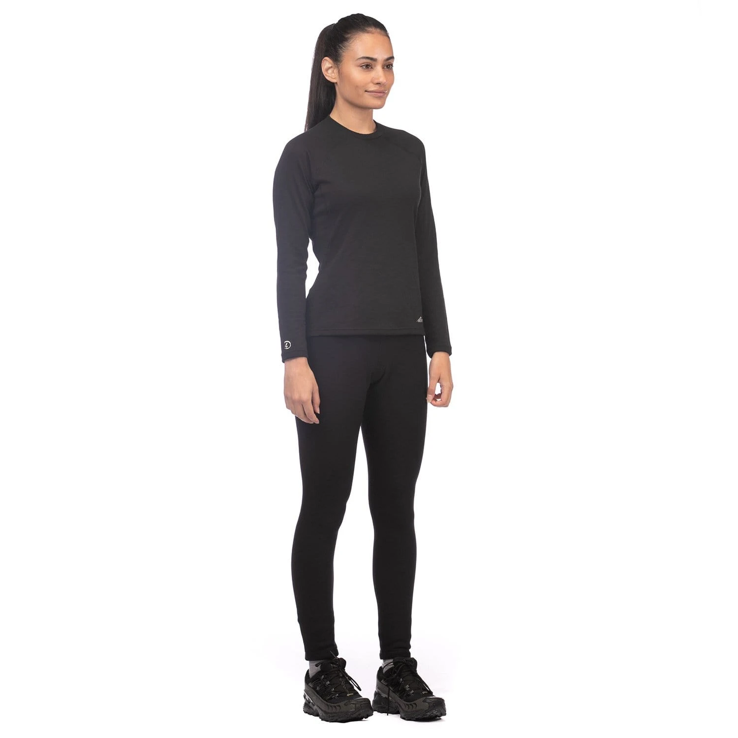 Mont Power Dry Crew Womens Long Sleeve Thermal Top - Black 7 Mont Power Dry Crew Womens Long Sleeve Thermal Top - Black - Image 5