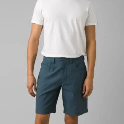 PrAna Brion II Mens Shorts 9 Inseam 16 PrAna Brion II Mens Shorts 9 Inseam -Mountaineering Equipment Store prana Brion II Mens Shorts Grey Blue 02